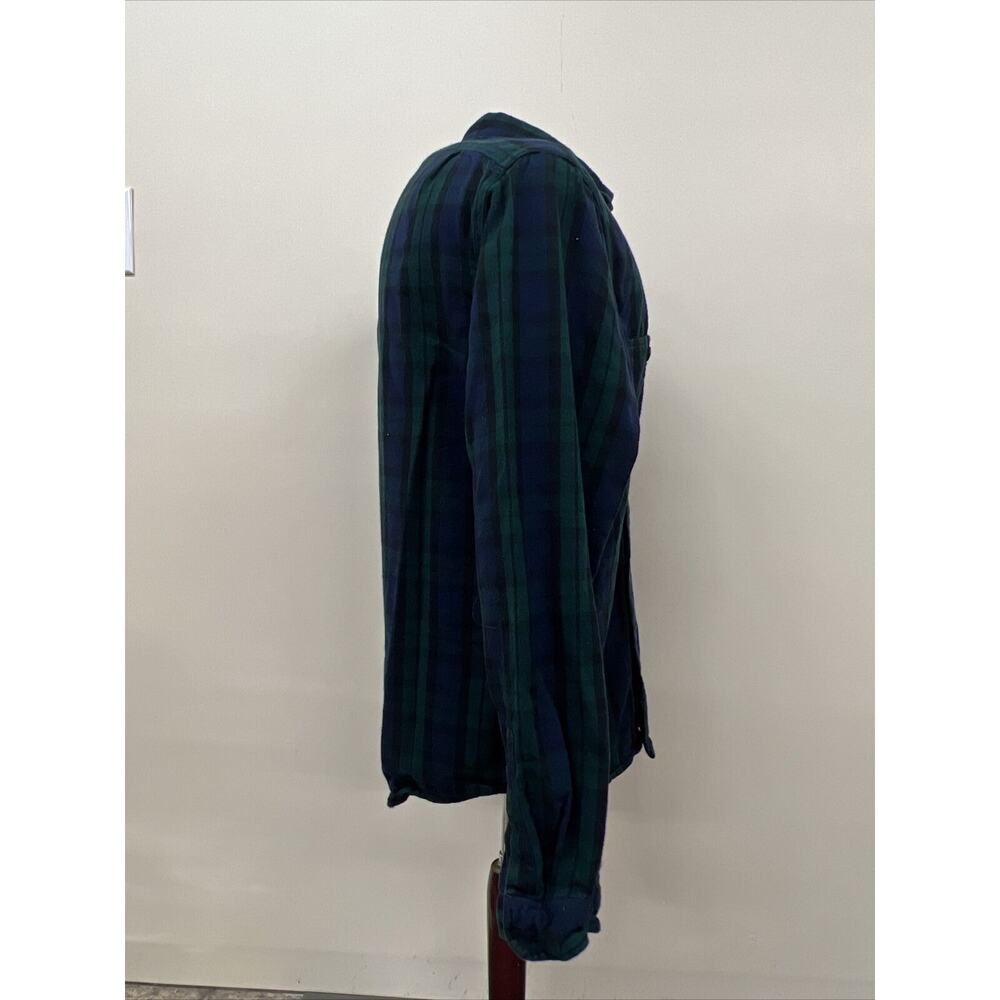 (3) J. Crew Mens Mid-Weight Flannel Shirt Plaid Button Down Slim Fit Large Chrty - Picture 14 of 16